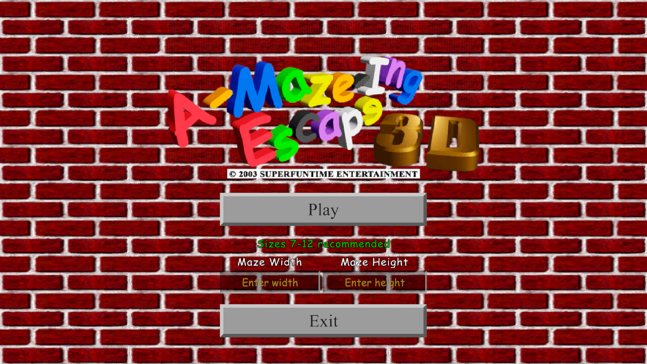 A-Maze-Ing Escape 3D project screenshot 1